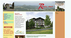 Desktop Screenshot of hotel-rhoenhof.de